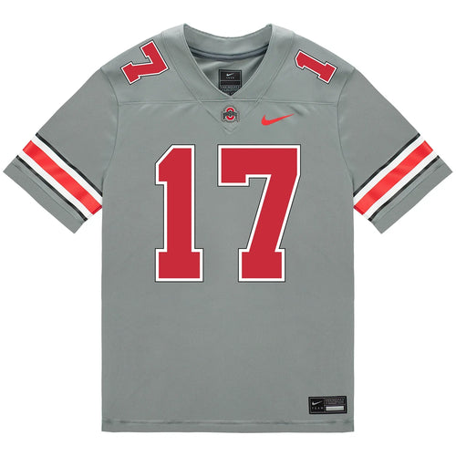 Carnell Tate Ohio State Buckeyes Jersey – Grey