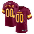 Custom Washington Commanders Jersey - Burgundy